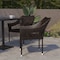 Flash Furniture Espresso PE Rattan Wicker Patio Dining Chair, 2PK 2-TT-TT02-ESP-GG - alternate 1